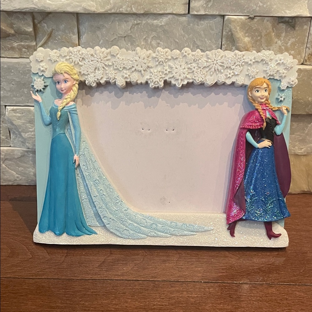 Frozen Themed Blue and Pink Picture Frame